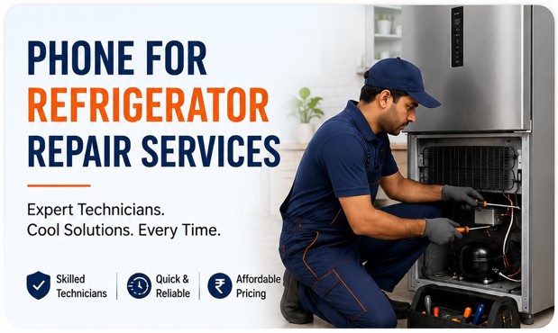 Professional refrigerator technician repairing a fridge in Bangalore
